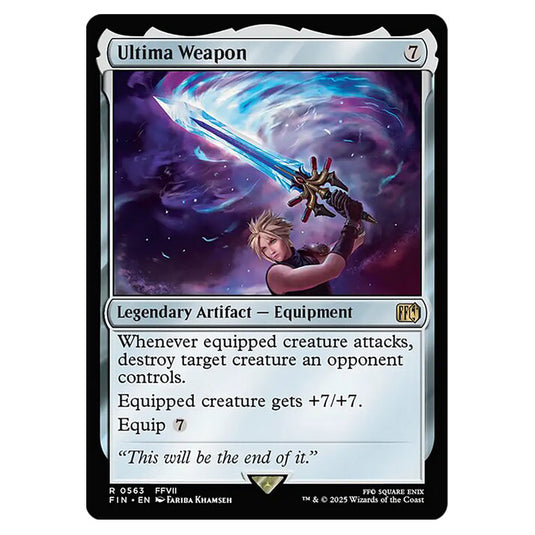 Ultima Weapon 0563 card from the Magic The Gathering set Universes Beyond - Final Fantasy