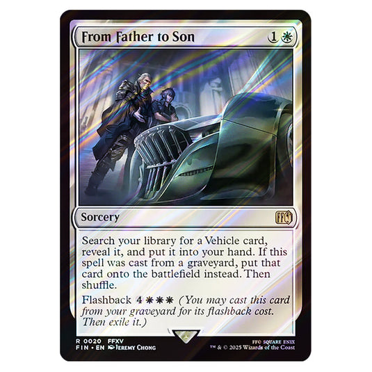 From Father to Son 0020 card from the Magic The Gathering set Universes Beyond - Final Fantasy