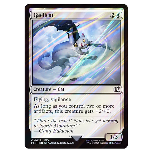 Gaelicat 0022 card from the Magic The Gathering set Universes Beyond - Final Fantasy