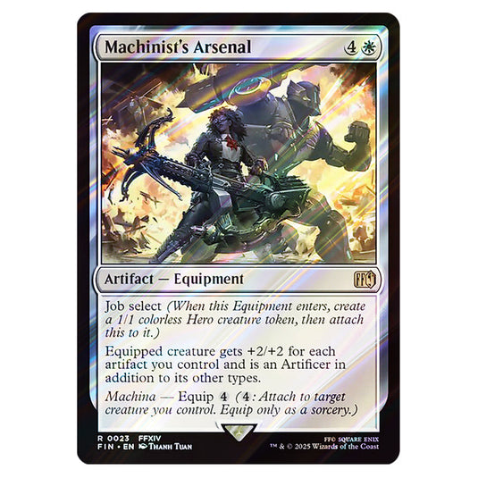 Machinist's Arsenal 0023 card from the Magic The Gathering set Universes Beyond - Final Fantasy