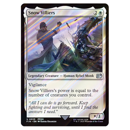 Snow Villiers 0033 card from the Magic The Gathering set Universes Beyond - Final Fantasy