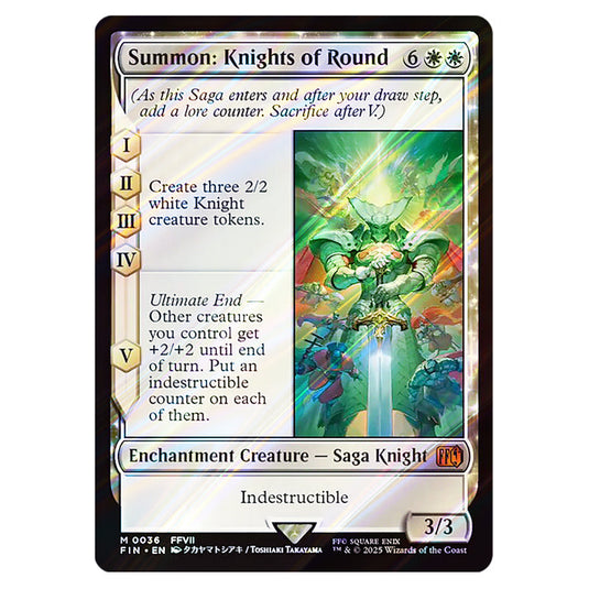 Magic The Gathering - Universes Beyond - Final Fantasy - Summon - Knig Magic The Gathering - Universes Beyond - Final Fantasy - Summon - Knig