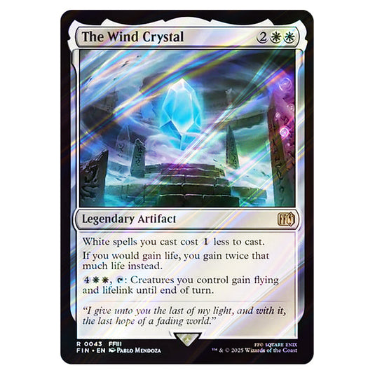 The Wind Crystal 0043 card from the Magic The Gathering set Universes Beyond - Final Fantasy