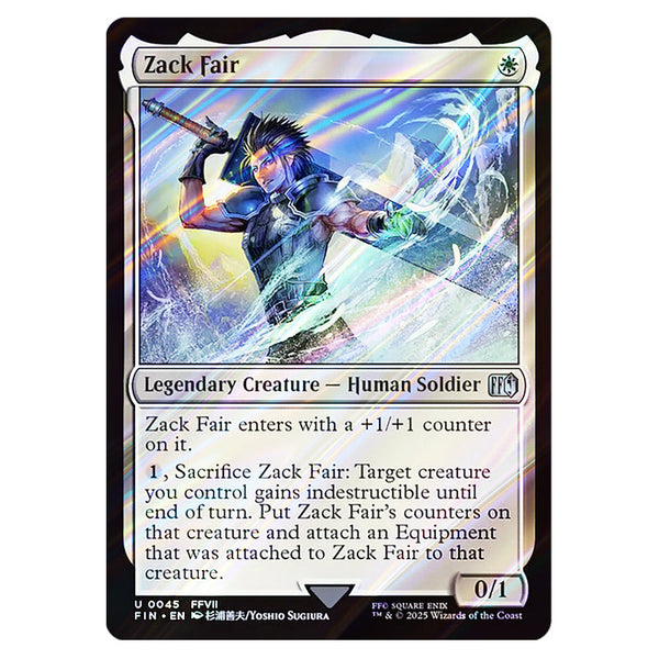 Magic The Gathering - Universes Beyond - Final Fantasy - Zack Fair