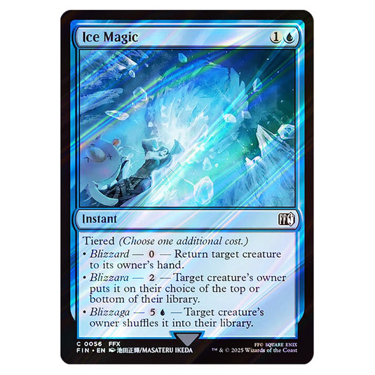 Ice Magic 0056 card from the Magic The Gathering set Universes Beyond - Final Fantasy
