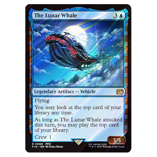 The Lunar Whale 0060 card from the Magic The Gathering set Universes Beyond - Final Fantasy