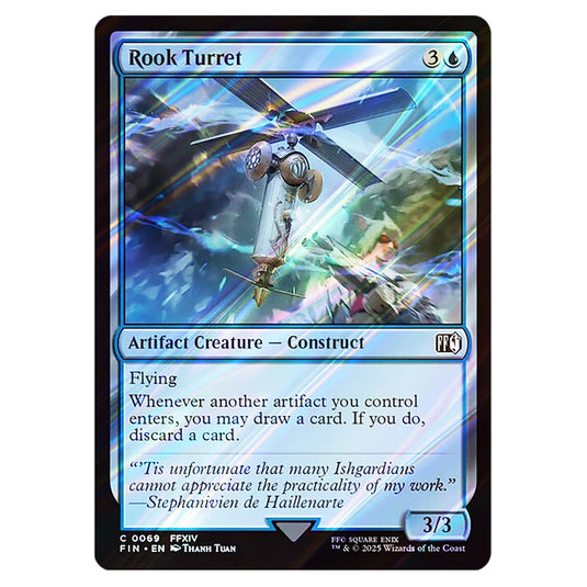 Rook Turret 0069 card from the Magic The Gathering set Universes Beyond - Final Fantasy