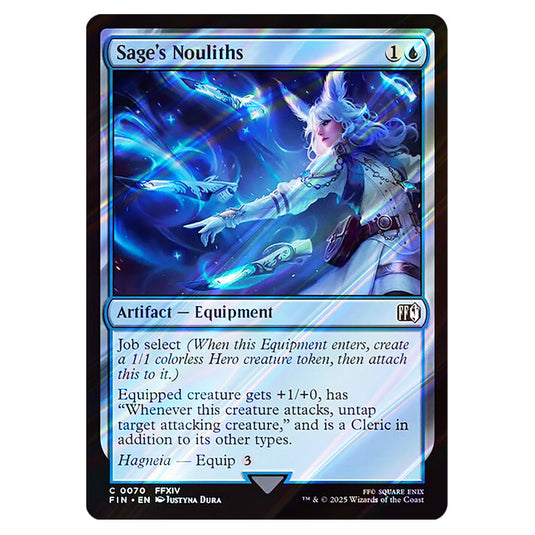 Sage's Nouliths 0070 card from the Magic The Gathering set Universes Beyond - Final Fantasy