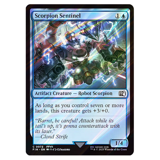 Scorpion Sentinel 0072 card from the Magic The Gathering set Universes Beyond - Final Fantasy