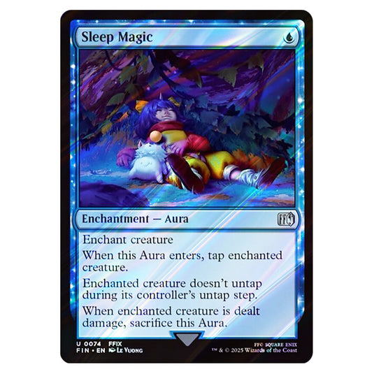 Sleep Magic 0074 card from the Magic The Gathering set Universes Beyond - Final Fantasy