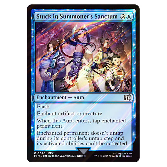Stuck in Summoner's Sanctum 0076 card from the Magic The Gathering set Universes Beyond - Final Fantasy