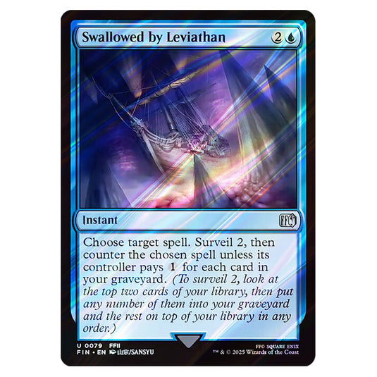 Swallowed by Leviathan 0079 card from the Magic The Gathering set Universes Beyond - Final Fantasy