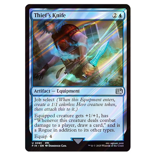 Thief's Knife 0081 card from the Magic The Gathering set Universes Beyond - Final Fantasy