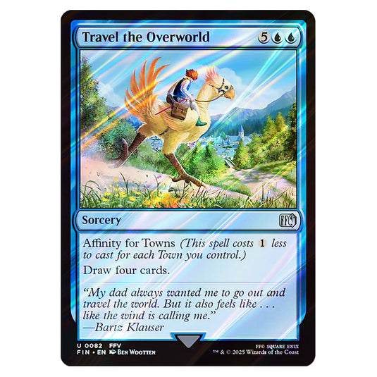 Travel the Overworld 0082 card from the Magic The Gathering set Universes Beyond - Final Fantasy