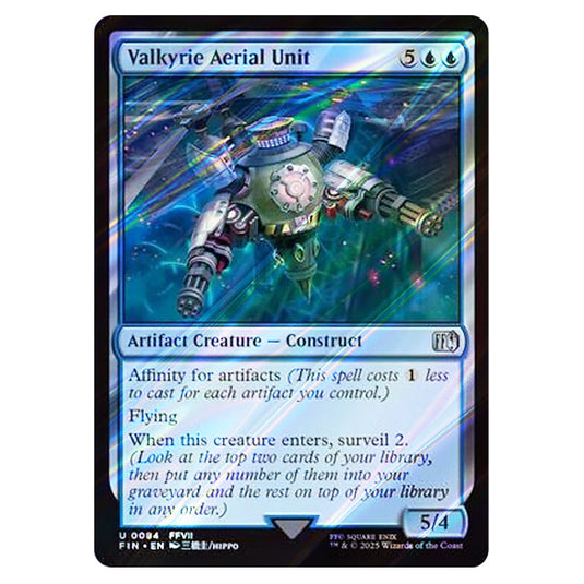 Valkyrie Aerial Unit 0084 card from the Magic The Gathering set Universes Beyond - Final Fantasy