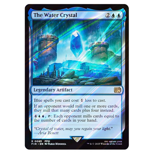 The Water Crystal 0085 card from the Magic The Gathering set Universes Beyond - Final Fantasy