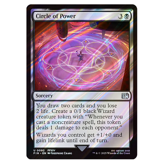 Circle of Power 0092 card from the Magic The Gathering set Universes Beyond - Final Fantasy