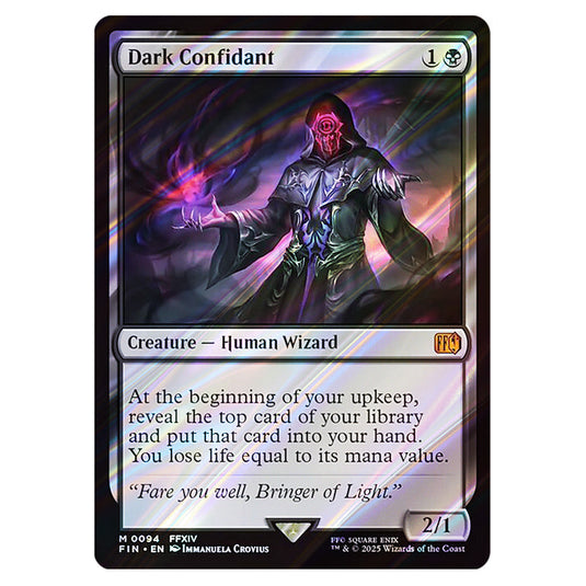 Dark Confidant 0094 card from the Magic The Gathering set Universes Beyond - Final Fantasy