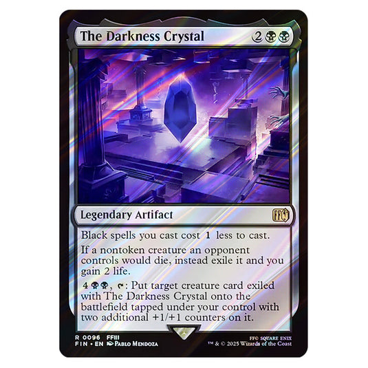 The Darkness Crystal 0096 card from the Magic The Gathering set Universes Beyond - Final Fantasy