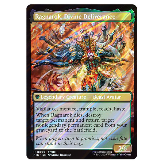 Fang, Fearless l'Cie 0099 card from the Magic The Gathering set Universes Beyond - Final Fantasy