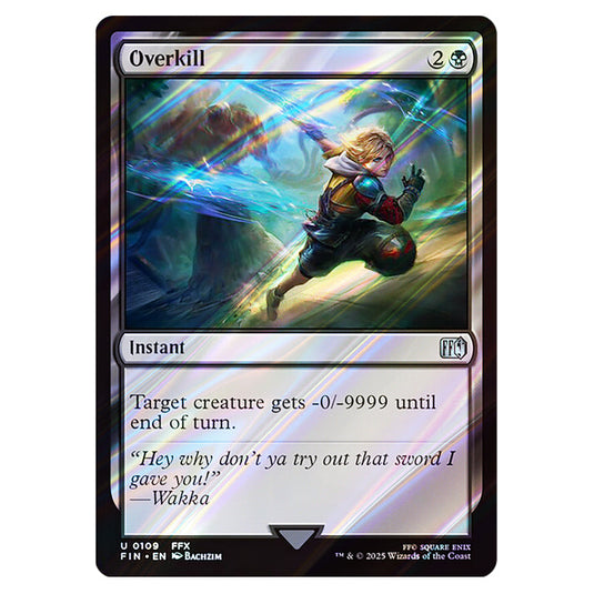 Overkill 0109 card from the Magic The Gathering set Universes Beyond - Final Fantasy