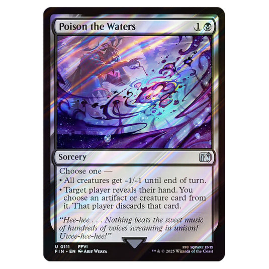 Poison the Waters 0111 card from the Magic The Gathering set Universes Beyond - Final Fantasy