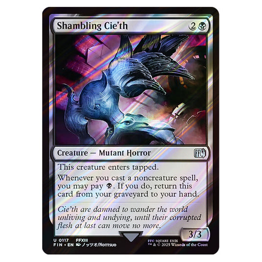 Shambling Cie'th 0117 card from the Magic The Gathering set Universes Beyond - Final Fantasy