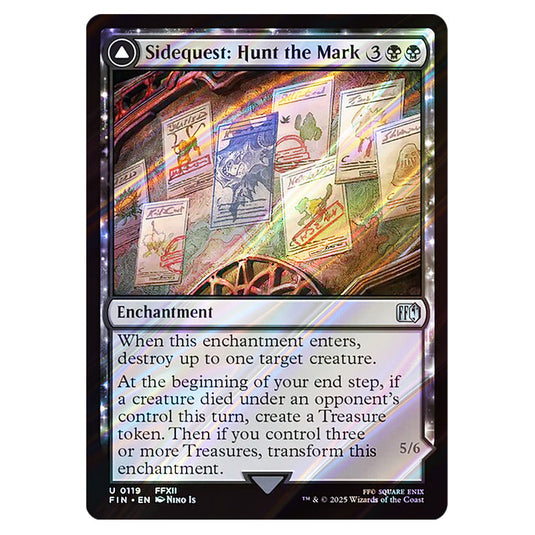 Sidequest: Hunt the Mark // Yiazmat, Ultimate Mark 0119 card from the Magic The Gathering set Universes Beyond - Final Fantasy