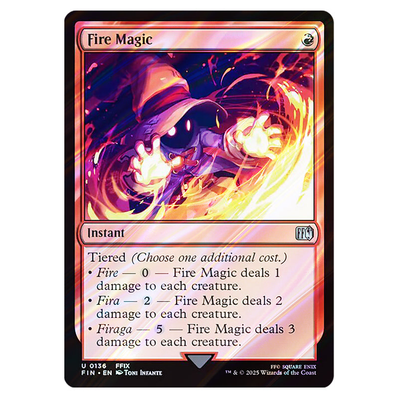 Magic The Gathering - Universes Beyond - Final Fantasy - Fire Magic
