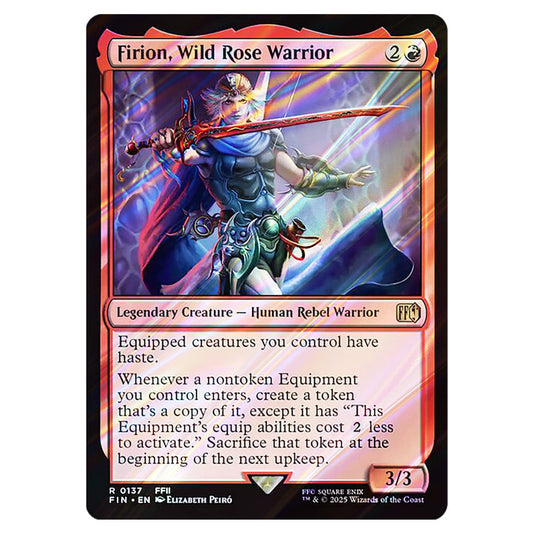 Magic The Gathering - Universes Beyond - Final Fantasy - Firion, Wild Magic The Gathering - Universes Beyond - Final Fantasy - Firion, Wild