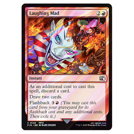 Laughing Mad 0143 card from the Magic The Gathering set Universes Beyond - Final Fantasy