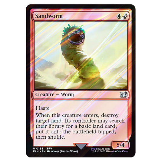 Sandworm 0155 card from the Magic The Gathering set Universes Beyond - Final Fantasy