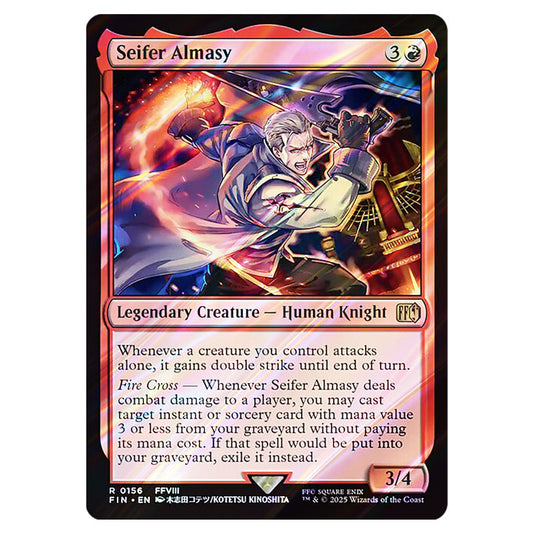 Seifer Almasy 0156 card from the Magic The Gathering set Universes Beyond - Final Fantasy