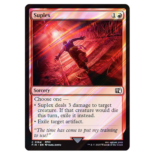 mtg suplex card Magic The Gathering - Universes Beyond - Final Fantasy - Suplex