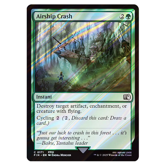 Airship Crash 0171 card from the Magic The Gathering set Universes Beyond - Final Fantasy