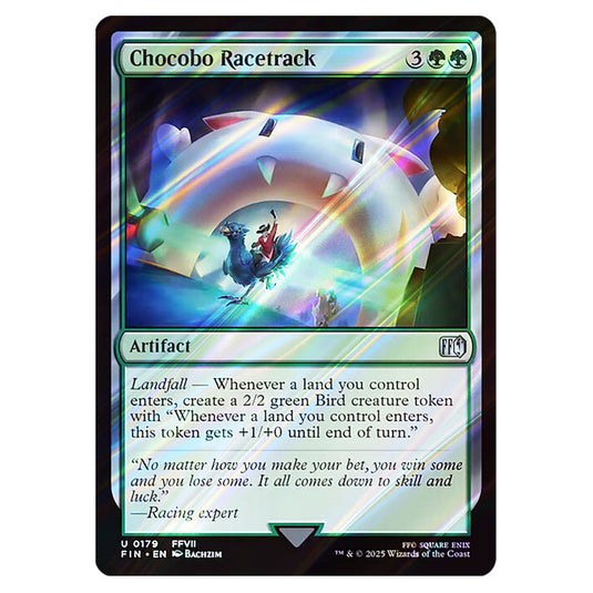 Chocobo Racetrack 0179 card from the Magic The Gathering set Universes Beyond - Final Fantasy