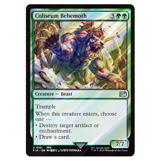 Magic The Gathering - Universes Beyond - Final Fantasy - Coliseum Behemoth 