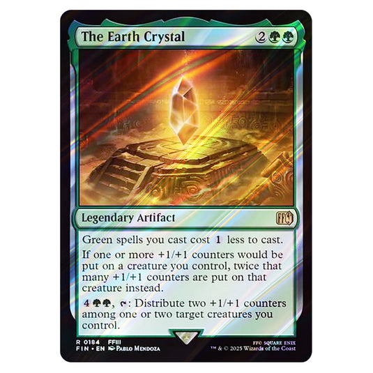 The Earth Crystal 0184 card from the Magic The Gathering set Universes Beyond - Final Fantasy