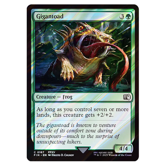 Gigantoad 0187 card from the Magic The Gathering set Universes Beyond - Final Fantasy