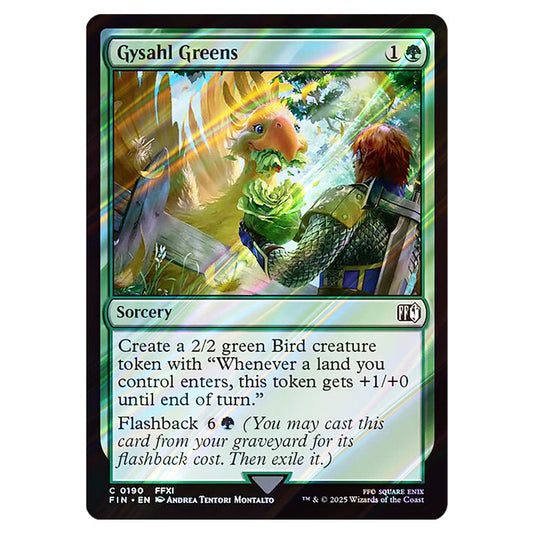 Gysahl Greens 0190 card from the Magic The Gathering set Universes Beyond - Final Fantasy