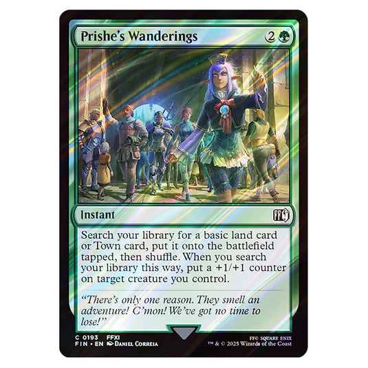 Prishe's Wanderings 0193 card from the Magic The Gathering set Universes Beyond - Final Fantasy