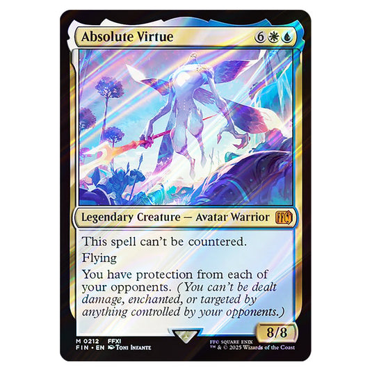 Absolute Virtue 0212 card from the Magic The Gathering set Universes Beyond - Final Fantasy