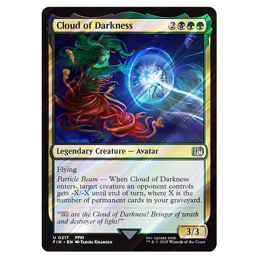 Cloud of Darkness 0217 card from the Magic The Gathering set Universes Beyond - Final Fantasy