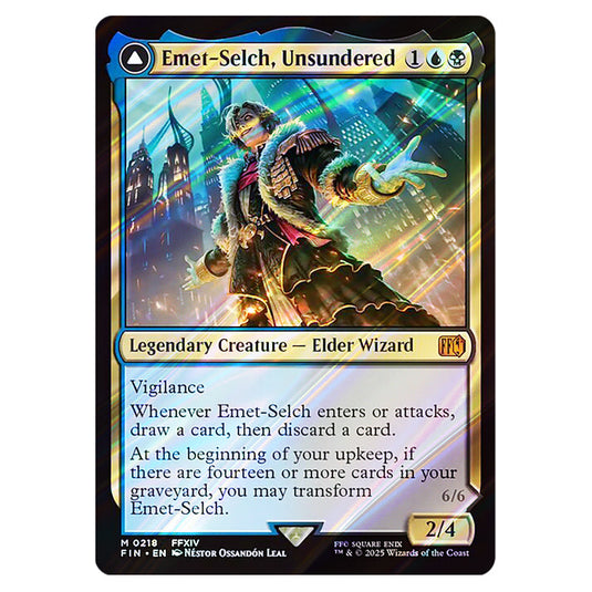 Emet-Selch, Unsundered // Hades, Sorcerer of Eld 0218 card from the Magic The Gathering set Universes Beyond - Final Fantasy