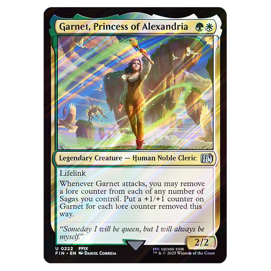 Garnet, Princess of Alexandria 0222 card from the Magic The Gathering set Universes Beyond - Final Fantasy