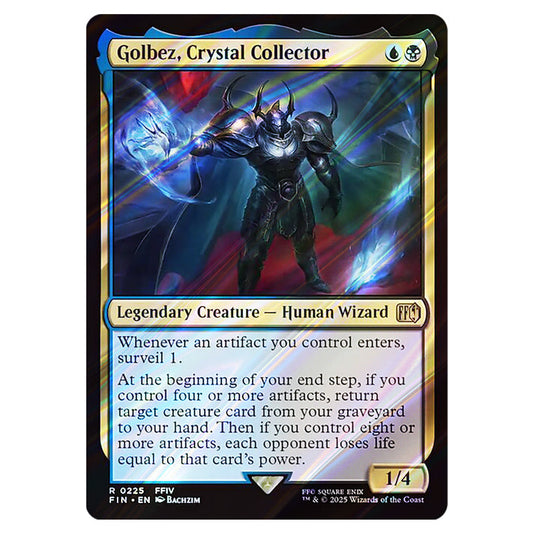 Golbez, Crystal Collector 0225 card from the Magic The Gathering set Universes Beyond - Final Fantasy