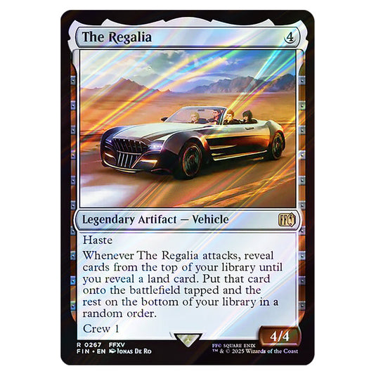The Regalia 0267 card from the Magic The Gathering set Universes Beyond - Final Fantasy