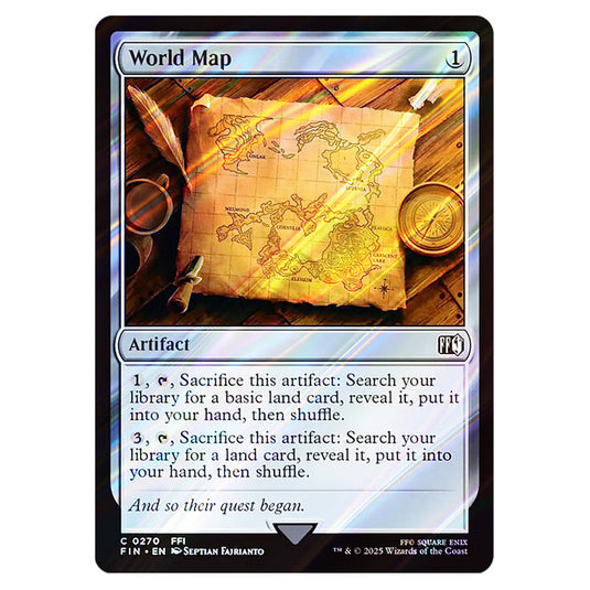 World Map 0270 card from the Magic The Gathering set Universes Beyond - Final Fantasy