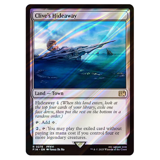 Clive's Hideaway 0275 card from the Magic The Gathering set Universes Beyond - Final Fantasy