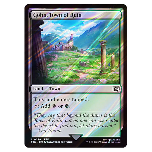 Gohn, Town of Ruin 0278 card from the Magic The Gathering set Universes Beyond - Final Fantasy